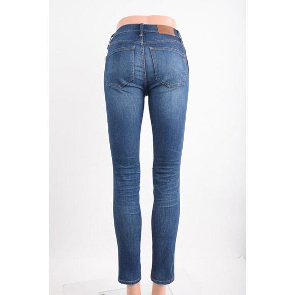 Madewell Womens 9" High Riser Skinny Skinny Jeans waist Sz 24 Blue Denim - Picture 4 of 9